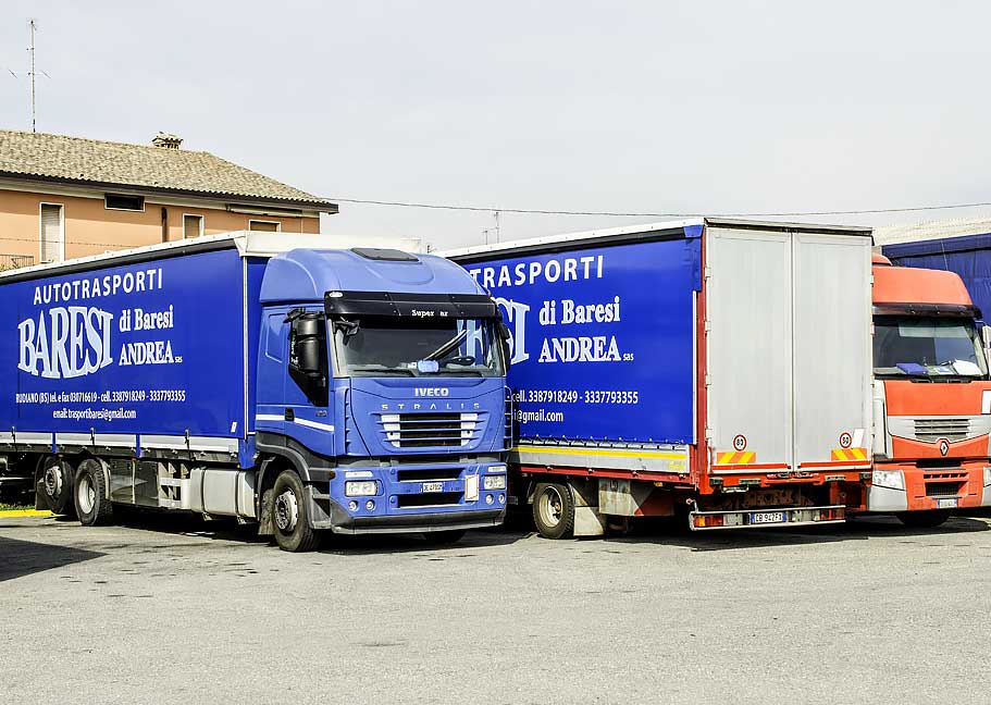 camion al parcheggio